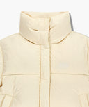 W WIDE COLLAR DOWN JACKET IN CREAM image 8
