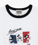 [MARITHE_DISNEY] MICKEY_FRENCH RINGER TEE IN WHITE image 8