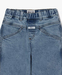 KIDS X-POCKET TAPERED DENIM PANTS IN BLUE image 8