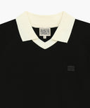 SMALL CLASSIC LOGO PK COLLAR POINT TEE IN BLACK image 8