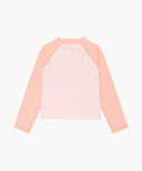 KIDS W ZIP UP RASHGUARD & SKIRT SET-UP IN PINK image 8