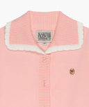 KIDS W LACE COLLAR CARDIGAN IN PINK image 8