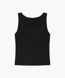 W LAYERED SLEEVELESS IN BLACK image 8