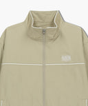 MARITHÉ SPORT NYLON TRACK ZIP-UP JACKET IN BEIGE image 8