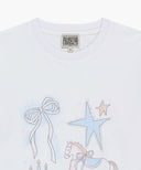 W UNICORN GRAPHIC OVERSIZED TEE IN WHITE image 8