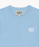 W SMALL CLASSIC LOGO HALF KNIT PULLOVER IN SKY BLUE image 8