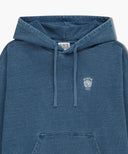 GARMENT DYED HOODIE IN BLUE