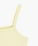 W BASIC STRING CROP SLEEVELESS IN LIGHT YELLOW image 8