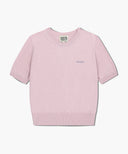 W HALF KNIT ROUND NECK CARDIGAN SET UP IN PINK image 8