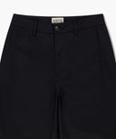 W COTTON CURVED LINE PANTS IN BLACK image 8