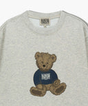 DOODLE BEAR SWEATSHIRT IN OATMEAL image 14