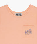 KIDS DOODLE CLASSIC LOGO POCKET SLEEVELESS IN ORANGE image 8