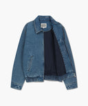 DENIM BLOUSON JACKET IN BLUE image 8