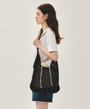 MACRAME HOBO BAG IN BLACK image 8
