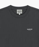 SMALL REGULAR LOGO TEE IN CHARCOAL GREY