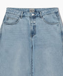 M HIGH STRAIGHT DENIM PANTS IN LIGHT BLUE image 8