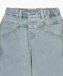 KIDS X-POCKET TAPERED DENIM PANTS IN LIGHT BLUE image 8