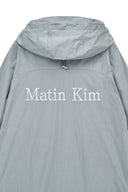 BACK LOGO HOODY WIND BREAKER IN LIGHT GRAY image 5