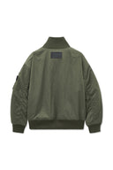 HIGH NECK BUTTON POINT ZIP UP JUMPER IN KHAKI image 2