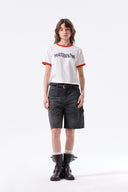 MATIN LOGO RINGER CROP TOP IN WHITE image 8