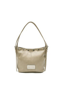 MATIN STUD POINT SMALL SHOULDER BAG IN BEIGE image 1