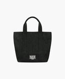 CLASSIC LOGO CANVAS TOTE BAG IN BLACK image 8