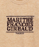 BOUCLE CLASSIC LOGO KNIT PULLOVER IN ECRU image 9