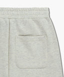 W EMBROIDERY CLASSIC LOGO SWEAT SKIRT IN OATMEAL