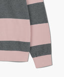CLASSIC LOGO STRIPE RUGBY SWEATSHIRT IN LIGHT PINK image 13