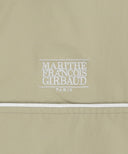 MARITHÉ SPORT NYLON TRACK ZIP-UP JACKET IN BEIGE image 9