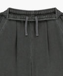 OUTLINE CLASSIC LOGO DYEING BERMUDA SWEAT SHORTS IN CHARCOAL GREY image 9