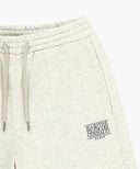 CLASSIC LOGO SWEAT SHORTS IN OATMEAL image 11