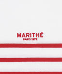 BLOCK STRIPE TEE IN RED image 9