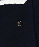 KIDS W LACE COLLAR CARDIGAN IN NAVY image 9