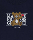 KIDS BEAR CLASSIC LOGO KNIT VEST IN NAVY image 9