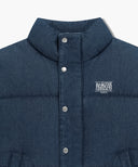 CLASSIC LOGO DENIM DOWN VEST IN DARK BLUE image 9