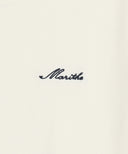 W SMALL LETTERING SLIM CROP TEE IN IVORY image 9
