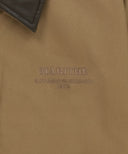 GRAPHIC EMBROIDERY COTTON BOMBER JACKET IN BEIGE image 9
