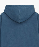 GARMENT DYED HOODIE IN BLUE
