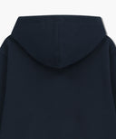 VINTAGE STAMP GRAPHIC HOODIE (BRUSHED) IN NAVY image 9