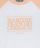 KIDS CLASSIC LOGO OVERSIZED RAGLAN TEE IN CORAL PINK