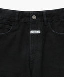 M HIGH STRAIGHT DENIM PANTS IN BLACK image 9