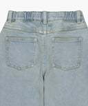 KIDS X-POCKET TAPERED DENIM PANTS IN LIGHT BLUE image 9