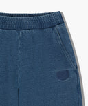 W EMBROIDERY CLASSIC LOGO SWEAT PANTS IN BLUE