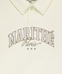 KIDS STRIPE POINT COLLAR SWEATSHIRT IN IVORY image 9