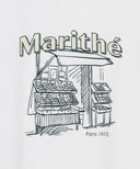 [REGEN] W FRENCH FRUIT SHOP GRAPHIC TEE IN WHITE image 9