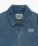 DENIM BLOUSON JACKET IN BLUE image 9
