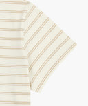 W CLASSIC LOGO CROP TEE IN IVORY image 9