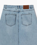 M HIGH STRAIGHT DENIM PANTS IN LIGHT BLUE image 9