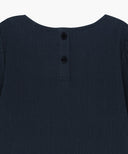 KIDS W PEPLUM BLOUSE IN NAVY image 9